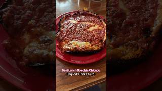 Pequod’s Pizza Chicago chicago chicagopizza lunchspecial chicagorestaurants [upl. by Aihsilef]