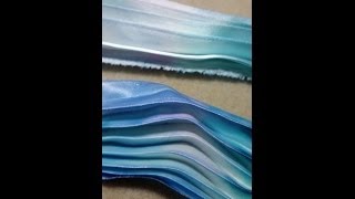 DIY Tutorial shibori silk  hand made  Seta plissetata per creazioni embroidery beads [upl. by Isnyl299]