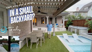 Can You Fit A Pool In a Small Backyard Pool Tour By Mike Farley [upl. by Shuman]