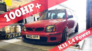 Micra K11 14 on Dyno  Unexpected Power from CGA3 [upl. by Richer]