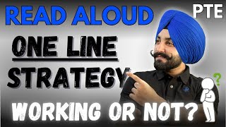 PTE Read Aloud one line strategy working or not  how to improve read read aloud  Gurwinder Sir [upl. by Margarethe]