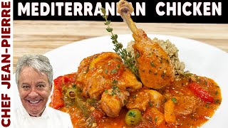 MediterraneanStyle Braised Chicken with Peppers and Sausage [upl. by Barraza]