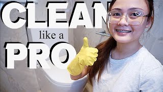 HOW TO CLEAN TOILET LIKE A PROFESSIONAL  FILIPINO CLEANING  CLEAN LIKE A PRO  TOILET DEEP CLEAN [upl. by Rafter]