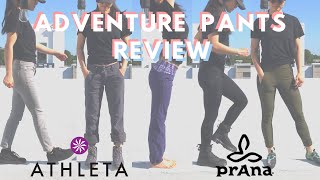 Pants for Climbing Hiking Yoga Athleta amp Prana Pants Review [upl. by Anehsuc335]