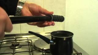 How To RemoveInstall Bike Handlebar Grips with hot water [upl. by Tildi789]