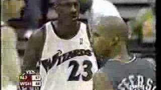 Michael Jordan 2003 NBA Record 43pts at age 40 [upl. by Yllus862]