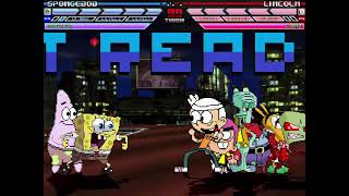 MUGEN Fight  SpongeBob SquarePants vs Nickelodeon [upl. by Aeirdna29]