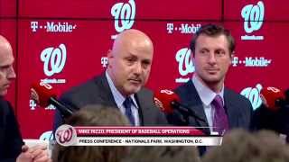 The Nationals hold a press conference to introduce Max Scherzer [upl. by Aneetsirk648]