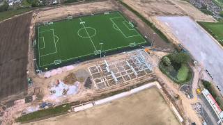 NEW TRAINING GROUND Drone cam at Poolfoot Farm [upl. by Keelby]