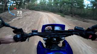 Yamaha XT600e dirt road driving Thessaloniki GRC [upl. by David]