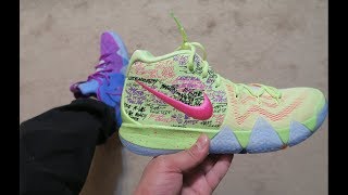 NIKE KYRIE 4 quotCONFETTIquot🎉 REVIEW  WATCH THIS BEFORE BUYING [upl. by Sybley526]