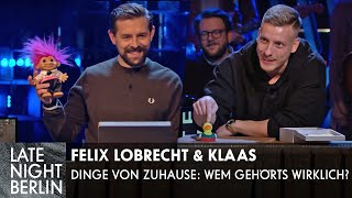 Felix Lobrecht bringt Dinge von zuhause mit Gehörts ihm wirklich  Late Night Berlin  ProSieben [upl. by Pilloff485]