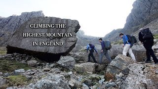 Climbing The Highest Mountain In England  Scafell Pike And The Corridor Route [upl. by Ahsinut]