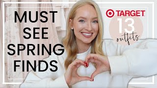 13 Spring Outfits from Target the cutest finds under 45  Spring Try On Clothing Haul 2024 [upl. by Toiboid]