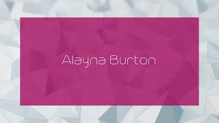 Alayna Burton  appearance [upl. by Adolfo]