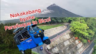 Parañaque to mayon volcano road trip bajaj RE [upl. by Neural]