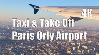 Taxi amp Take Off Paris Orly Airport 4K [upl. by Brebner]