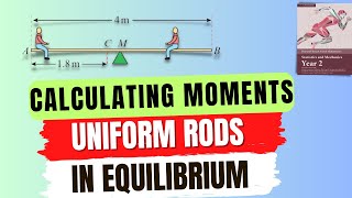 Uniform Rods in Equilibrium  Moments  Mechanics  ALevel Maths [upl. by Marylynne]