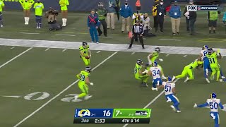 Seahawks Punt Twice On the Same Play [upl. by Yancey]