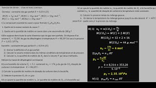 Exercice de chimie et grandeur physique liés à la quantité de matière  1 bac et tronc commun [upl. by Natsud3]