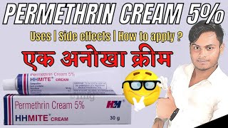 Permethrin cream  Permethrin cream 5 ww  HHmite cream uses Side effects amp How to apply [upl. by Basile]