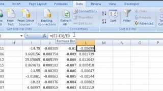 Checking Using Data That Share Price Moves are LogNormal using Excel [upl. by Zined386]