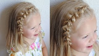 Pull Through Braid Headband  Qs Hairdos [upl. by Micheil668]