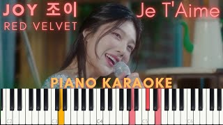 JOY 조이  Je T’aime KARAOKE PIANO COVER by FADLI [upl. by Anawak]