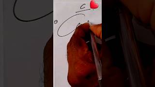 How To Sign Letter C Signature style letter C 😃👍 simple signature shotrs viralvideo [upl. by Carla195]