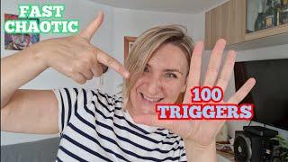 ASMR  100 FAST AGGRESSIVE TRIGGERS  CHAOTIC TRIGGERS  LOFI VIBESasmr lofi fast triggersounds [upl. by Cleodell]