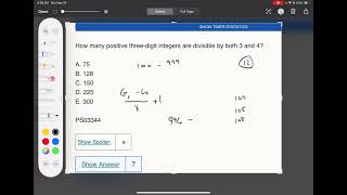 4GM180 How many positive threedigit integers are divisible by both 3 and 4 [upl. by Nirda]