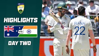 Australia v India 202425  First Test  Day Two [upl. by Hannon511]