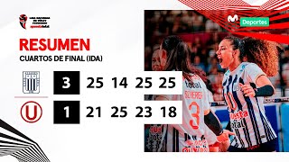 RESUMEN Alianza Lima 3️⃣  1️⃣ Universitario  4TOS DE FINAL IDA  LNSV 20232024 👋🏐🏆 [upl. by Demetri]