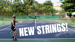 New Hyper G Strings 30 Match  Lefty Vs Lob Expert [upl. by Annocahs]