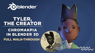 Recreating Chromakopia as a Peanuts Style Character in 3D blender3d [upl. by Leitao]