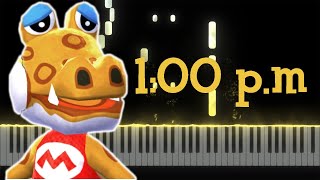 100 PM  Animal Crossing New Leaf Piano tutorial Sheet MusicMIDI [upl. by Yelnikcm215]