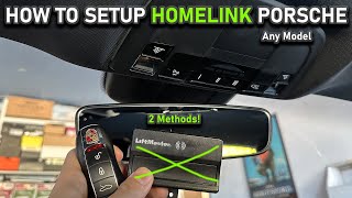 HOW TO SETUP PORSCHE HOMELINK EASY [upl. by Ynafets]