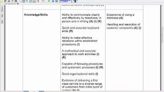 Person Specification Example [upl. by Benedicto]