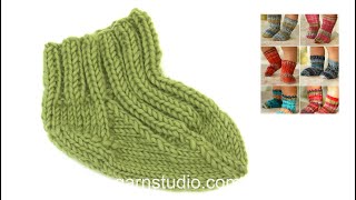 How to knit the socks in DROPS Baby 1626 [upl. by Baruch98]