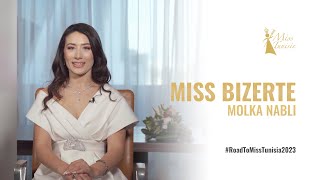 Rencontrez Miss Bizerte 2023  Molka Nabli RoadToMissTunisia2023 [upl. by Alegnave]