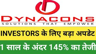 dynacons systems amp solutions ltd share  Dynacons share latest news  DSSL SHARES  agstockedu6065 [upl. by Pik]