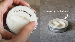 How to Make a Natural Deodorant Recipe in Under 3 Minutes NO baking soda amp NO itchy armpits [upl. by Sawtelle9]