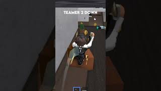 Beating TOXIC Bacon teamers 😱 roblox mm2 shorts [upl. by Onileba]