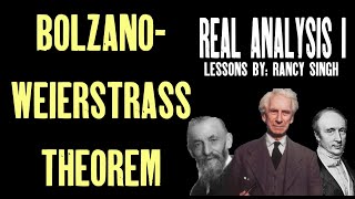 BolzanoWeierstrass Theorem Real Analysis [upl. by Lednek]