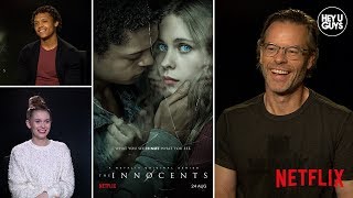 Guy Pearce Sorcha Groundsell amp Percelle Ascott  The Innocents Cast Interviews Netflix [upl. by Devitt]