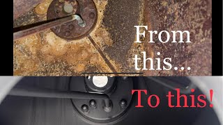 How to remove rust from a motorcycle gas tank and seal it for a new finish [upl. by Aymahs]