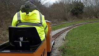 Train at Royden Park Miniature Railway Thurstaston Wirral England UK [upl. by Robers]