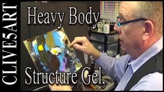 Heavy Body Structure Gel Acrylic painting  clive5art [upl. by Acinet]