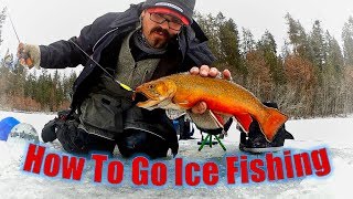 Washington Ice Fishing How to Go Ice Fishing Hot Trout Bite [upl. by Eniowtna476]