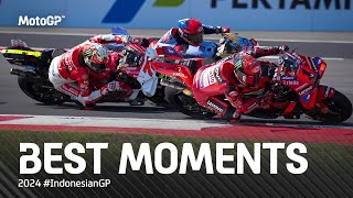 Best MotoGP™ Moments 🤯  2024 IndonesianGP [upl. by Ytrebil]